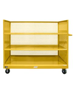 Keep bins and packages firmly in place with the Angled Shelf Cart