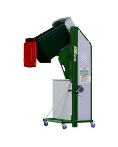 The Ezi-MT uses manual winch operation for power-free, low-maintenance bin dumping anywhere