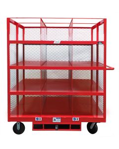 Custom Order Picker Cart features 12 compartments