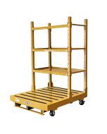 Modular Order Picking Cart with optional Fork Pockets, Three 24” Deep Shelf Kit, and Anti-Skid Tape