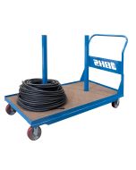 Safely transport heavy coils of cable and wire with the BHS Wire Coil Cart.