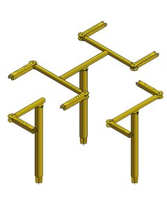The Cable Retractor Reel Mount comes in three models for mounting one, two, or four Cable Retractor Reels (CRR)