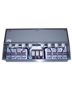 Charger Power Modules available with 4, 6, or 8 receptacles (model PP-820 pictured)