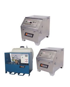 Recirculation / Neutralization Systems (RNS) from BHS control, filter, and recirculate water used for cleaning industrial batteries. 