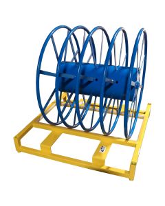 The Reel Sherpa Stacker is an industrial steel stand for heavy-duty wire and cable reels of all types.