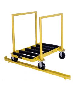 The BHS Traveling Battery Transporter (TBT) offers a dependable, track-mounted solution to changing lift truck batteries efficiently.