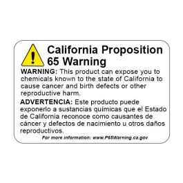 California Proposition 65 Warning Labels