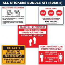 Social Distancing Sticker Kits - BHS Industrial Equipment