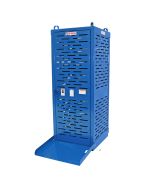 The Cylinder Storage Cage is a heavy-duty formed and welded cage used to securely store and transport industrial cylinders.