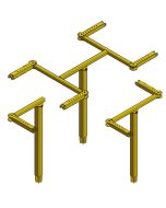 The Cable Retractor Reel Mount comes in three models for mounting one, two, or four Cable Retractor Reels (CRR)