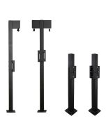 EV Charger Pedestals are available in two heights for compatibility with or without cable retractors (sold separately)