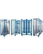 Light Fixture Carts carry full-sized commercial light fixtures through job sites for quicker, safer installation.