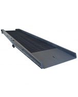 This fully portable ramp can withstand loaded forklifts without suffering damage thanks to its all-steel construction.