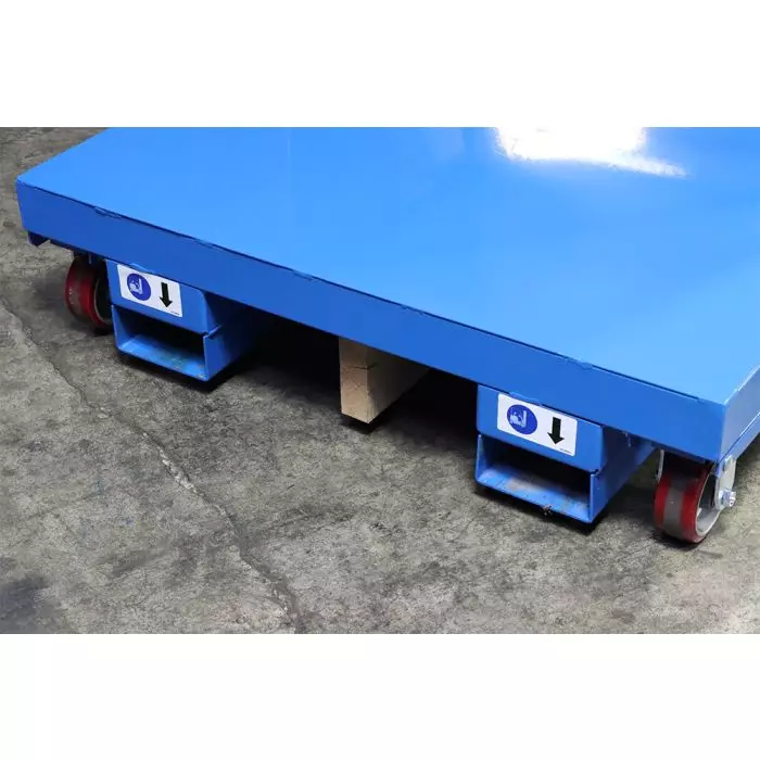 Order Picker Cart (OPC), 40x48, 4 Fixed Shelves, Enclosed Sides