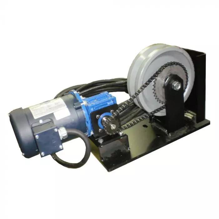 Left-Handed V-Groove Drive Wheel Assembly for Power Driven Gantry