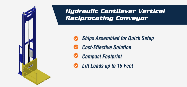 Hydraulic Cantilever Vertical Reciprocating Conveyor