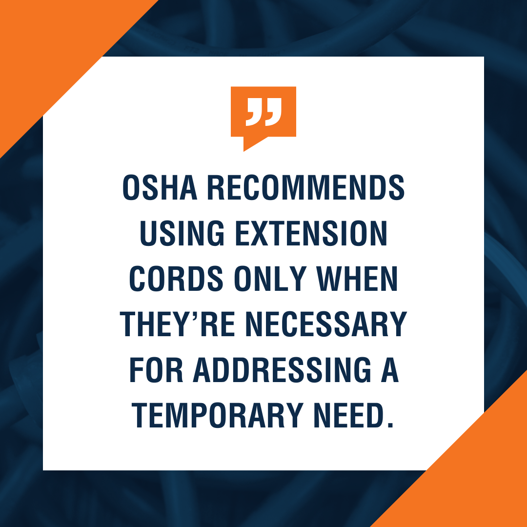 OSHA Extension Cord Regulations for Construction and General Industry
