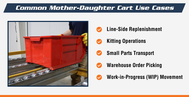 Mother-Daughter Cart Common Use Cases