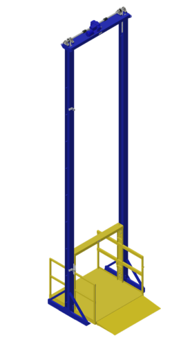 Skip to the beginning of the images gallery Mechanical Straddle Vertical Reciprocating Conveyor