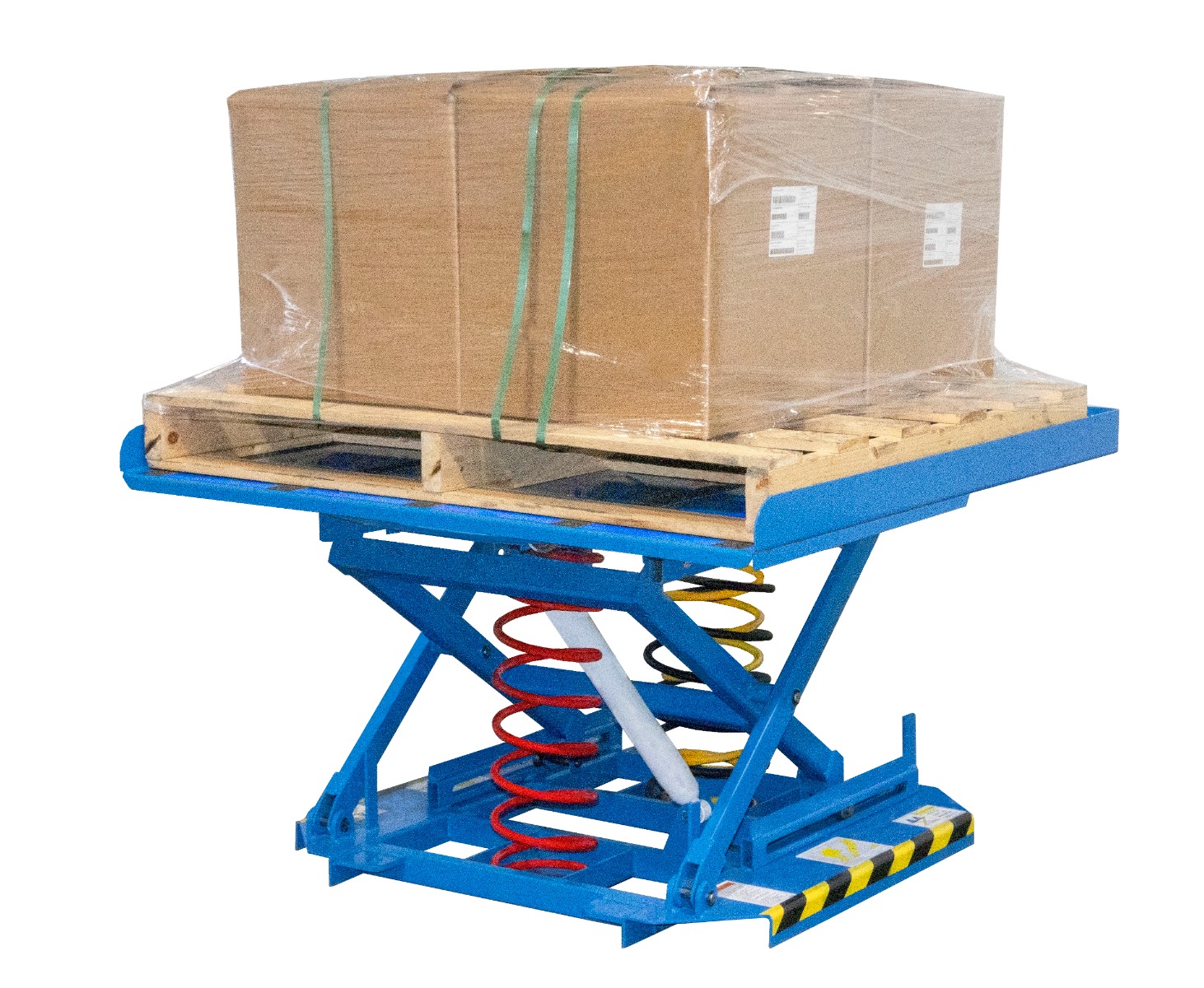 Pallet Carousel and Skid Positioner with square tabletop
