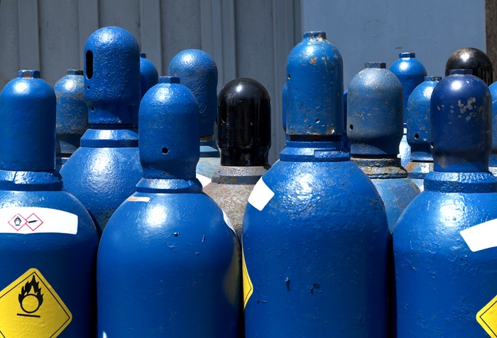 compressed gas cylinders
