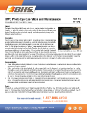 Tech Tip 970: BWC Photo Eye Operation and Maintenance
