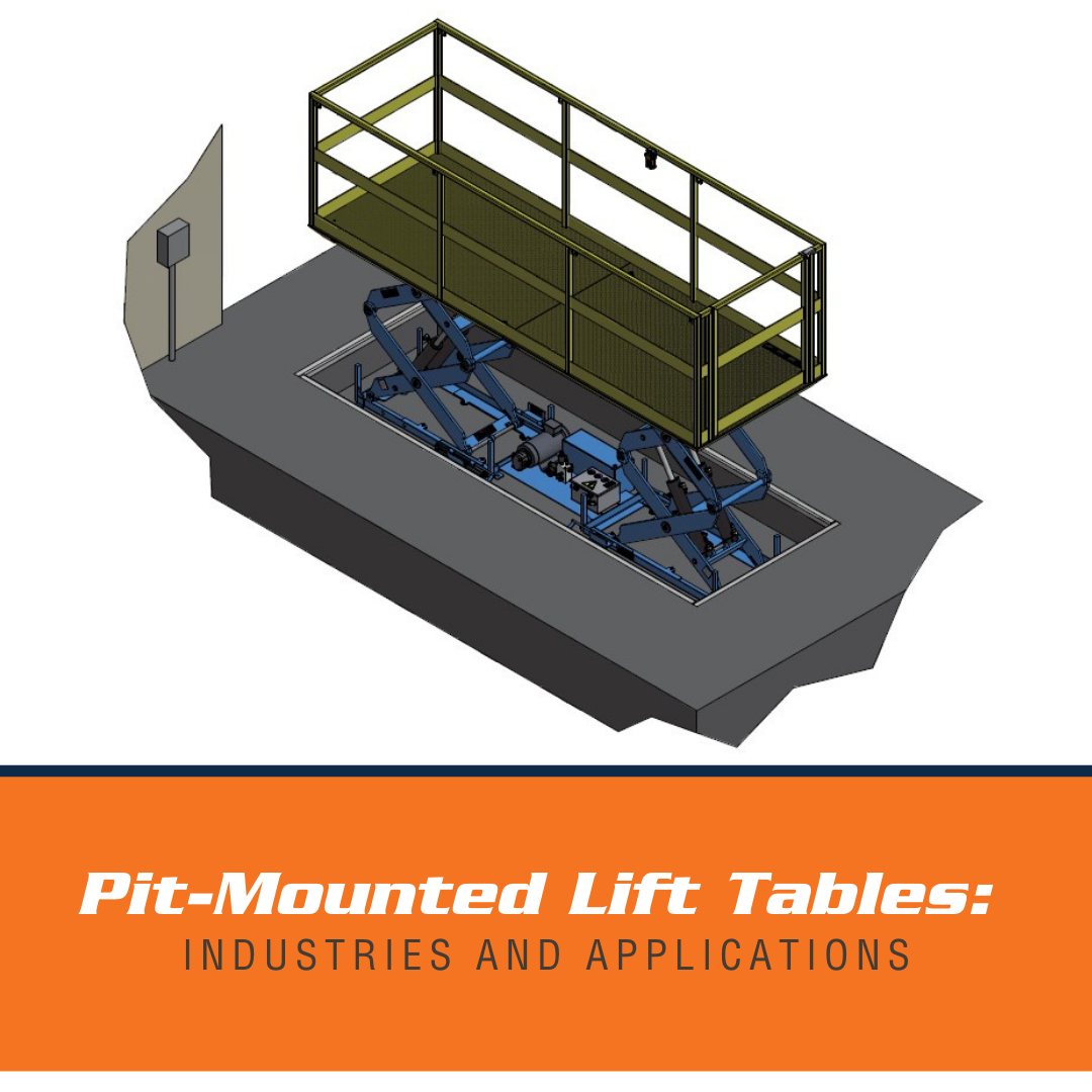 Pit mounted lift table
