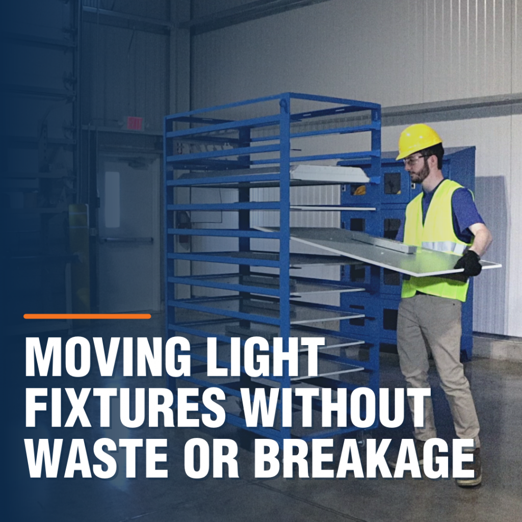 Moving Light Fixtures Without Waste or Breakage